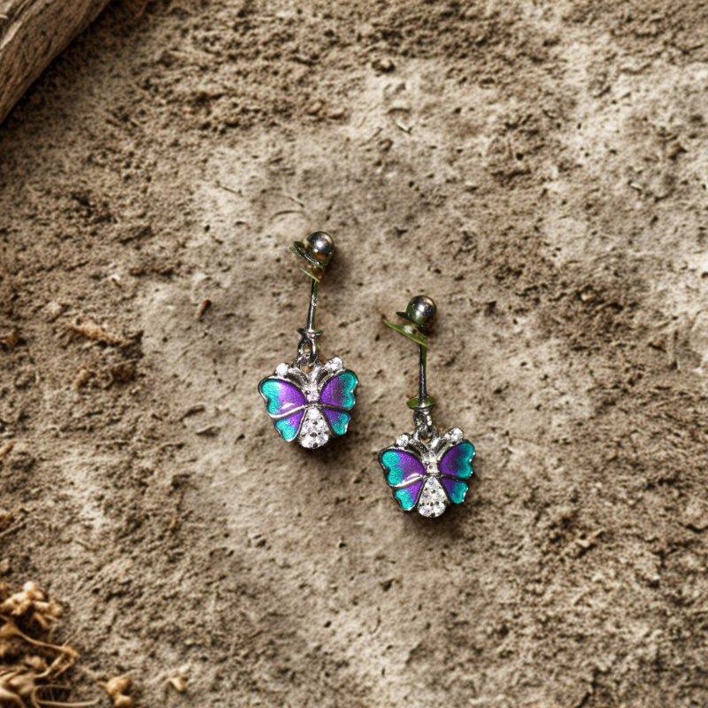 Teal butterfly bugdi