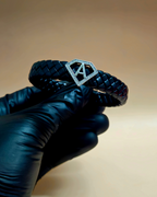 Leather alphabet(A) bracelet