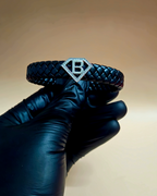 Leather alphabet(B) bracelet