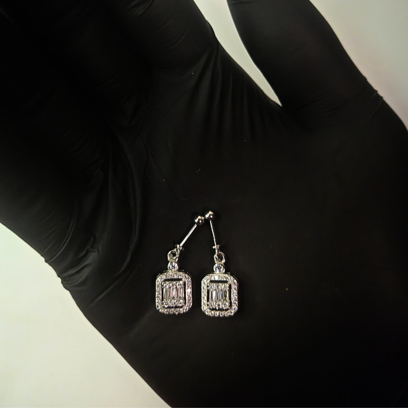 Dazzling Cubic Zirconia Drop Earrings