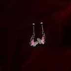 Crystal Enamel Purple Butterfly bugdi