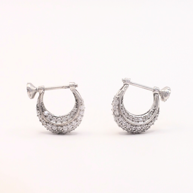 925 Silver CZ Bali for Men