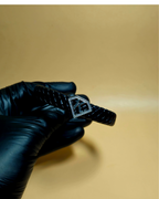 Leather alphabet(K) bracelet