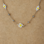 Reeva's 925 sterling silver White Flower Necklace