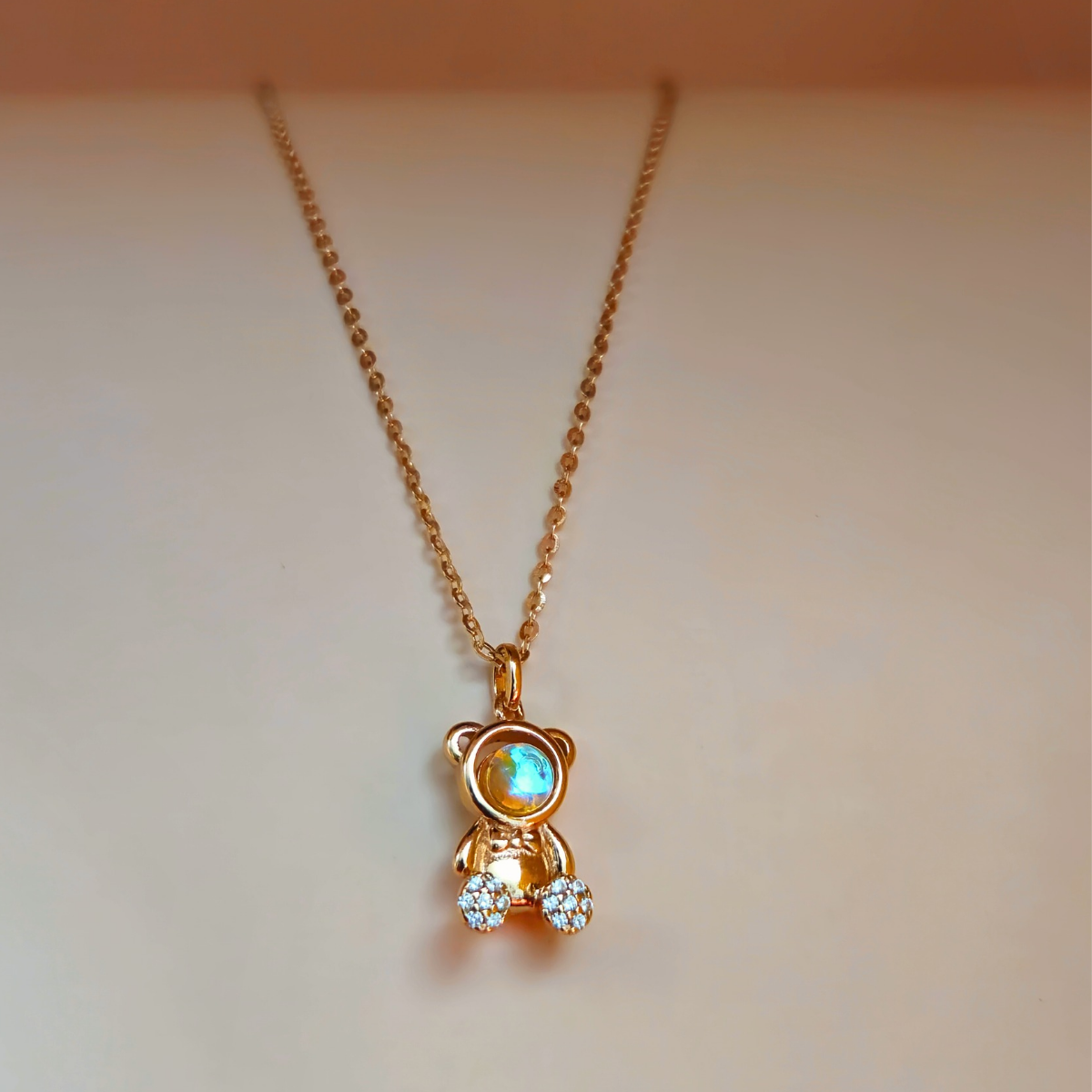 Reeva's ‘Buddy’ Pendant Necklace with Rose Gold