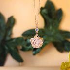 Reeva's 925 sterling silver 2 in 1 Rose Pendant with Rose Gold