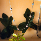 Reeva's 925 sterling silver Diamond  crashed necklace