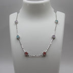 Reeva's 925 sterling silver Diamond  crashed necklace