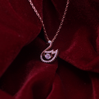 Reeva's 925 sterling silver Swan diamond Pandal with rose gold