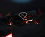 Leather alphabet(K) bracelet
