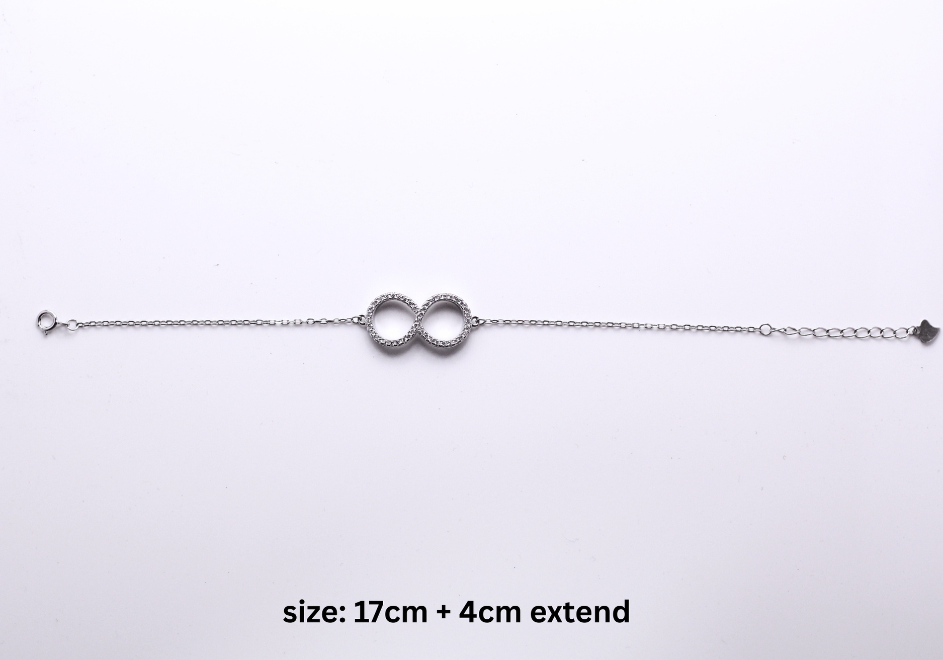 Reeva's 925 Sterling Silver Infinity Bracelet