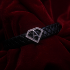 Leather alphabet(A) bracelet