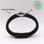 Leather alphabet(C) bracelet