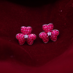 Reeva's CZ earring with Rosé Embrace
