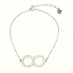Reeva's 925 Sterling Silver Infinity Bracelet