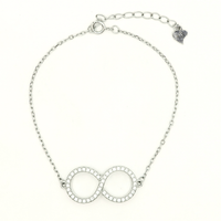 Reeva's 925 Sterling Silver Infinity Bracelet