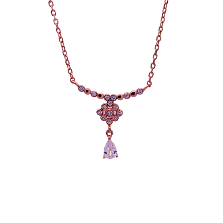 Reeva's 925 sterling silver Minimalist Pandal with rose gold