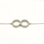 Reeva's 925 Sterling Silver Infinity Bracelet
