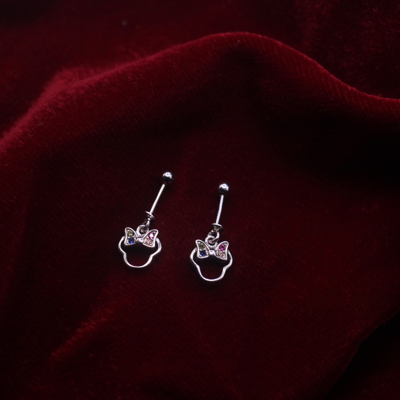 Minnie mouse bugdi with 925 silver