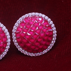 Reeva's CZ Earrings with Rosé Halo