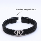 Leather alphabet(R) bracelet