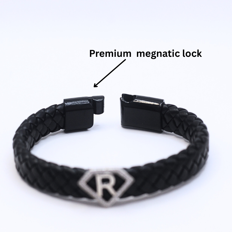 Leather alphabet(R) bracelet