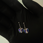 Teal butterfly bugdi