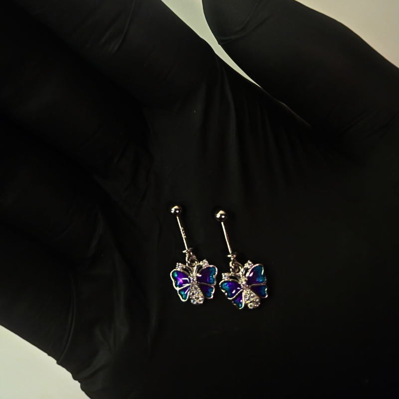 Teal butterfly bugdi