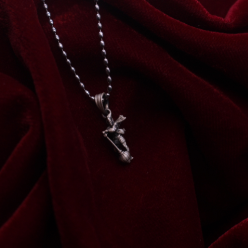 Divine 925 Sterling Silver Lord Hanuman Idol Pendant with Chain
