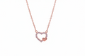 Reeva's 925 sterling silver chain pendent with rose gold