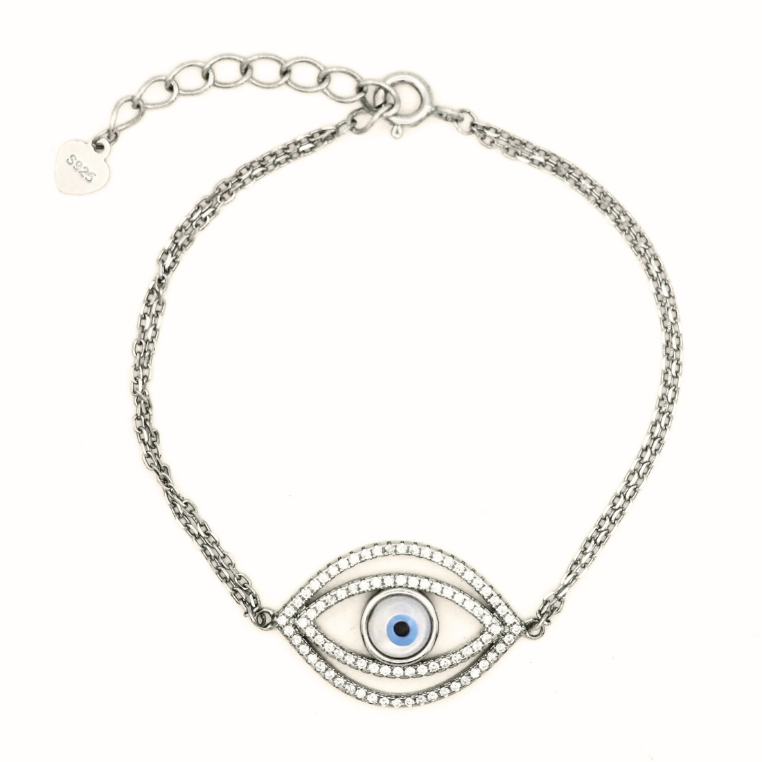 Reeva's 925 sterling silver Evil Eye Bracelet