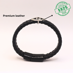 Leather alphabet(N) bracelet