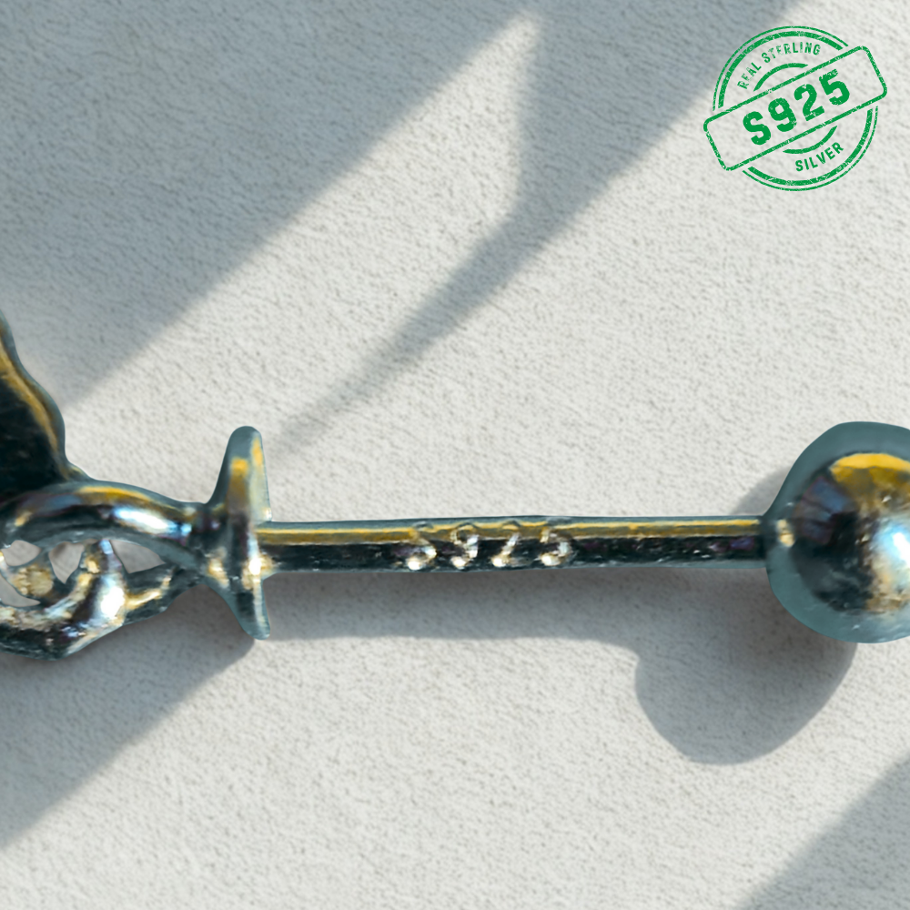 Crystal enamal earring (bugdi)