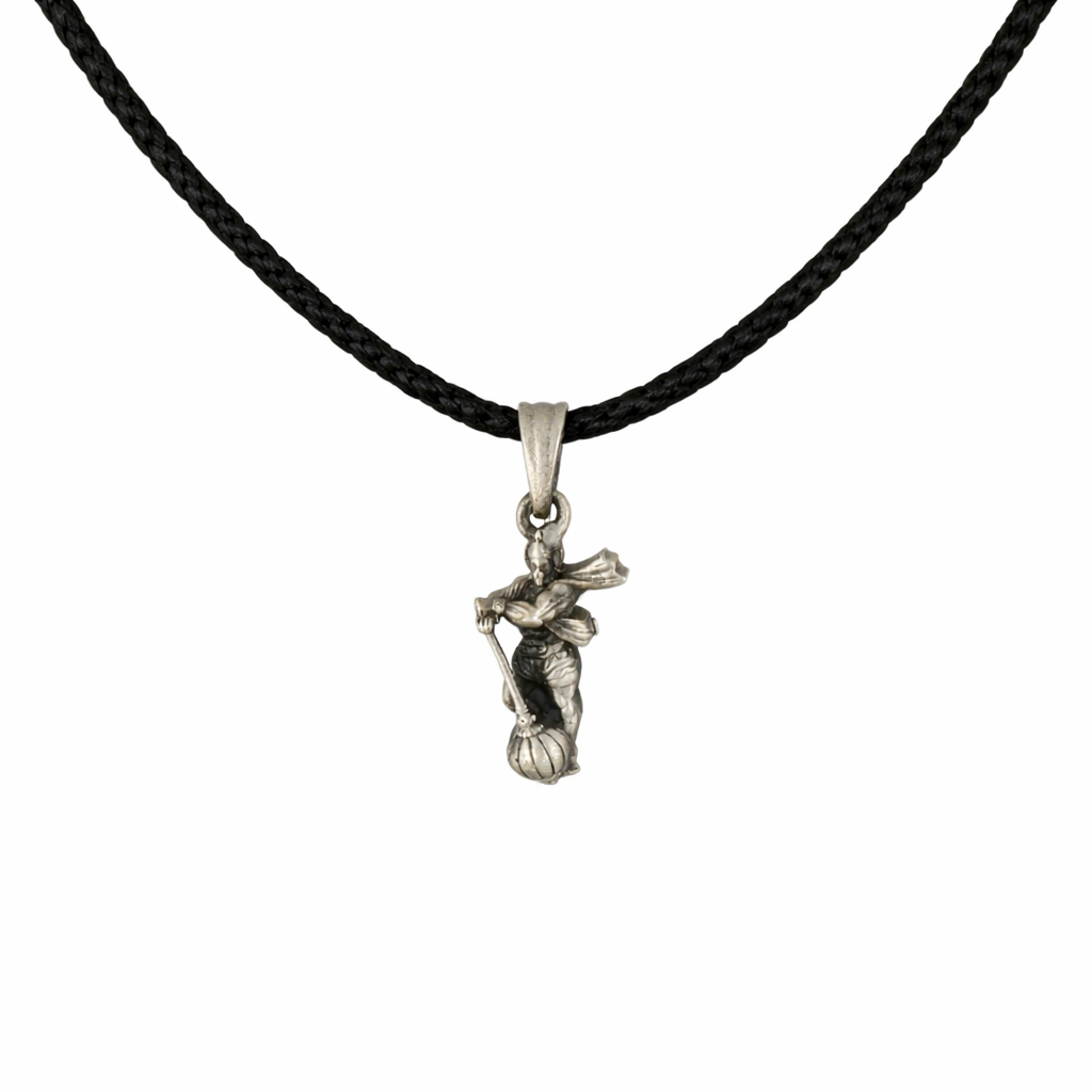 Divine 925 Sterling Silver Lord Hanuman Idol Pendant with Chain