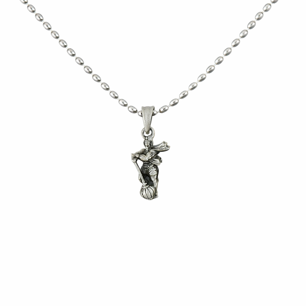 Divine 925 Sterling Silver Lord Hanuman Idol Pendant with Chain