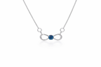 Forever Blue Infinity Necklace