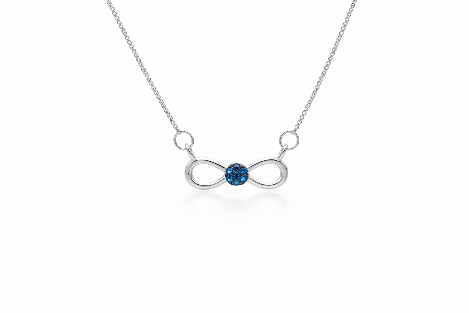 Forever Blue Infinity Necklace