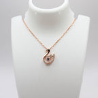Reeva's 925 sterling silver Swan diamond Pandal with rose gold