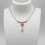 Reeva's 925 sterling silver Minimalist Pandal with rose gold