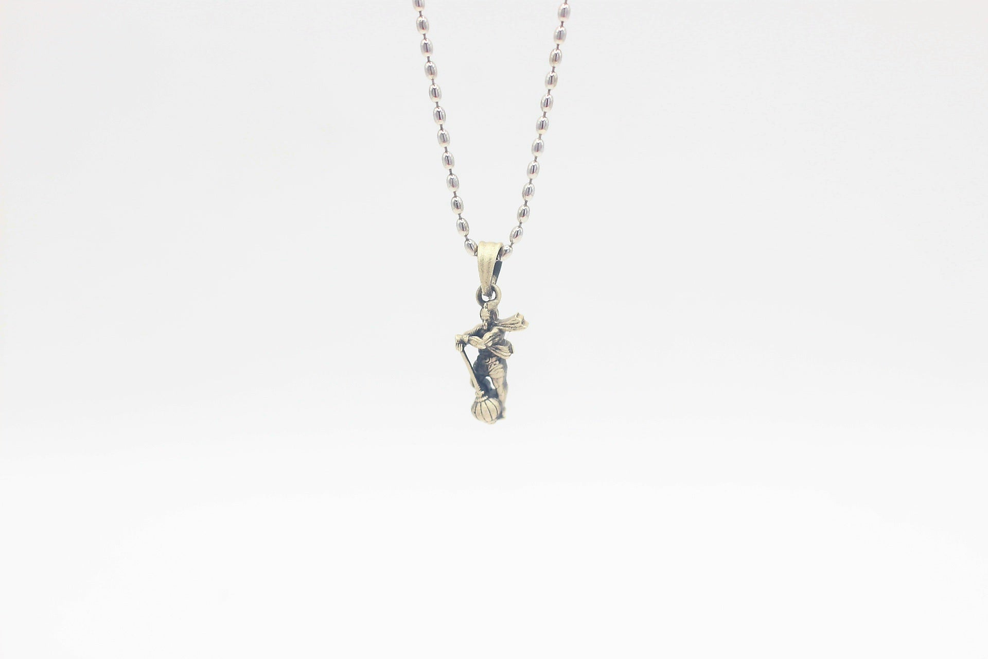 Divine 925 Sterling Silver Lord Hanuman Idol Pendant with Chain