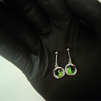 Green Enamel & CZ Stones bugdi