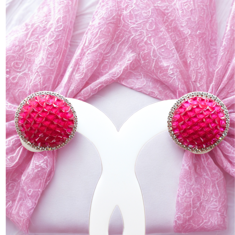 Reeva's CZ Earrings with Rosé Halo