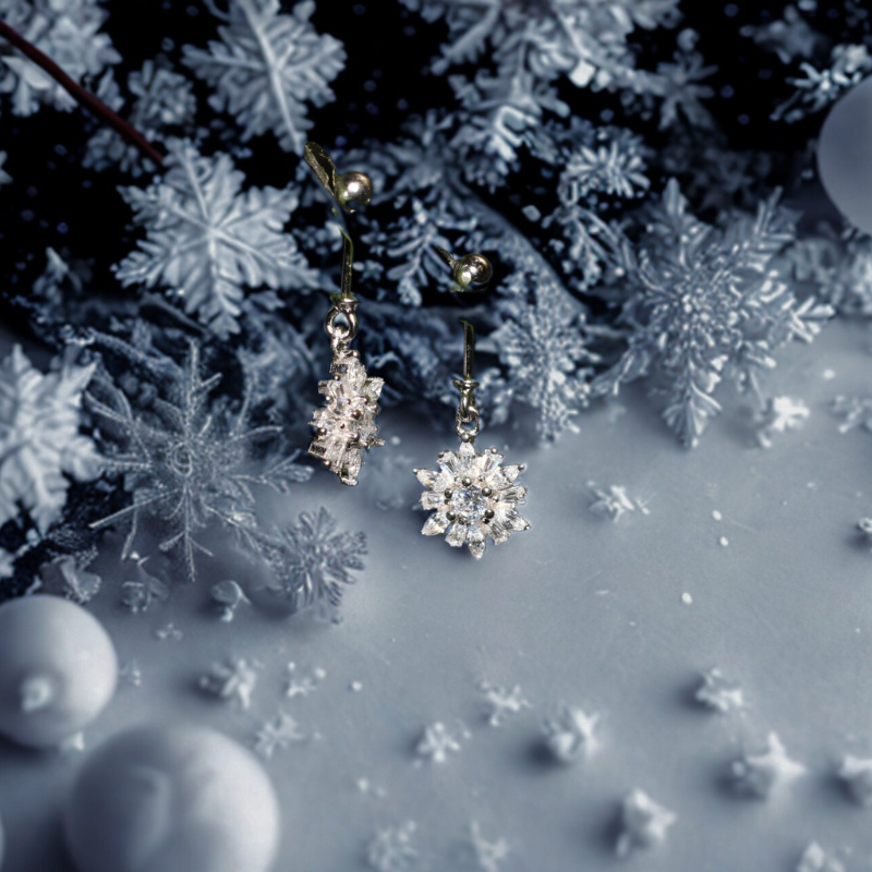 Dazzling CZ sunflower  Drop  bugdi