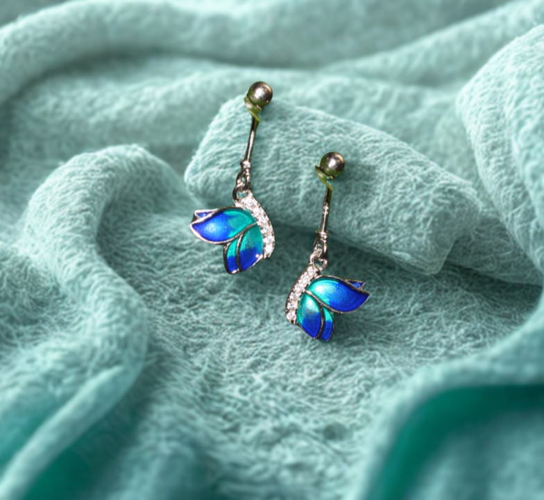 Butterfly glow blue Bugdi