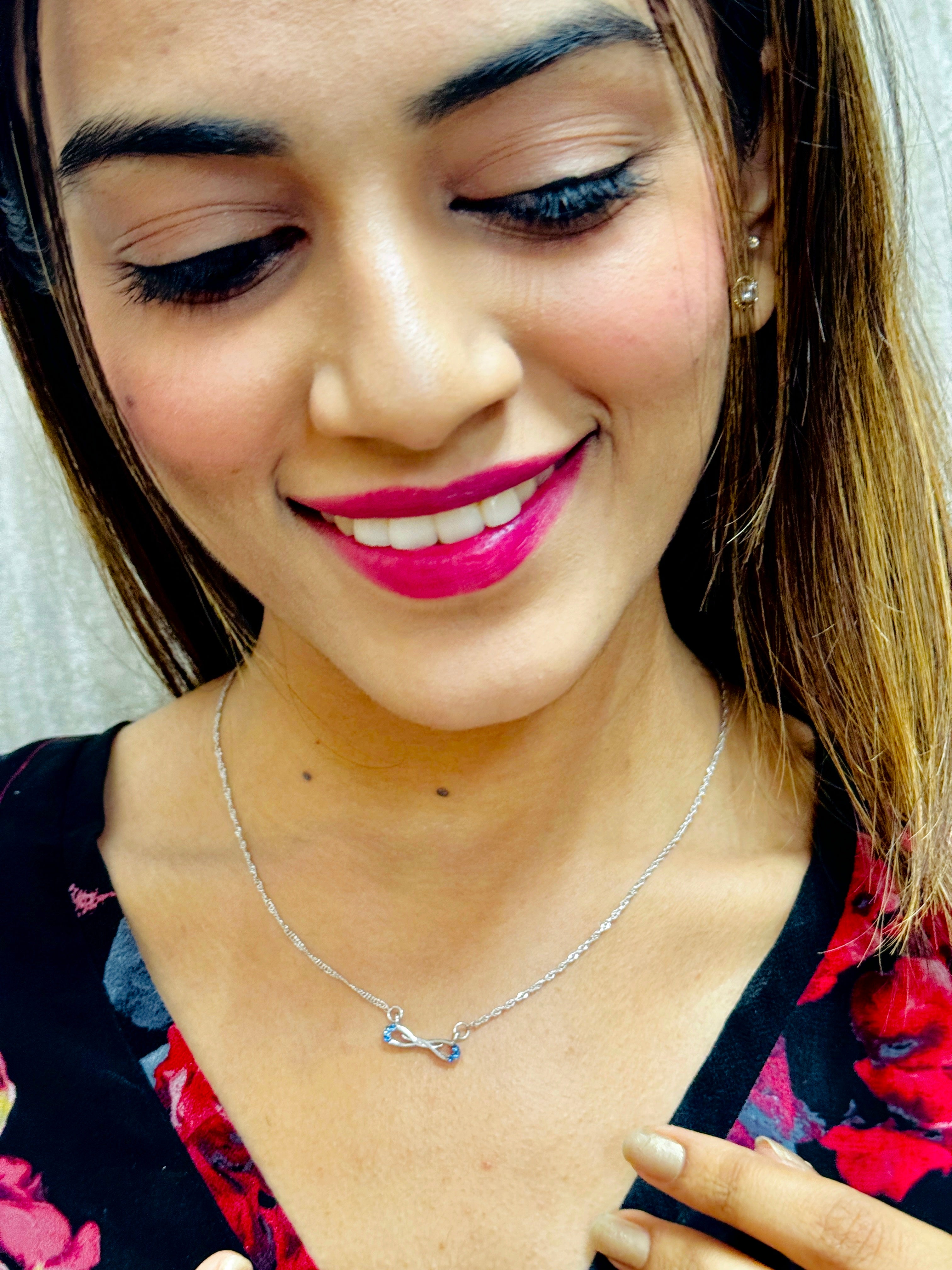 Blush Infinity Necklace