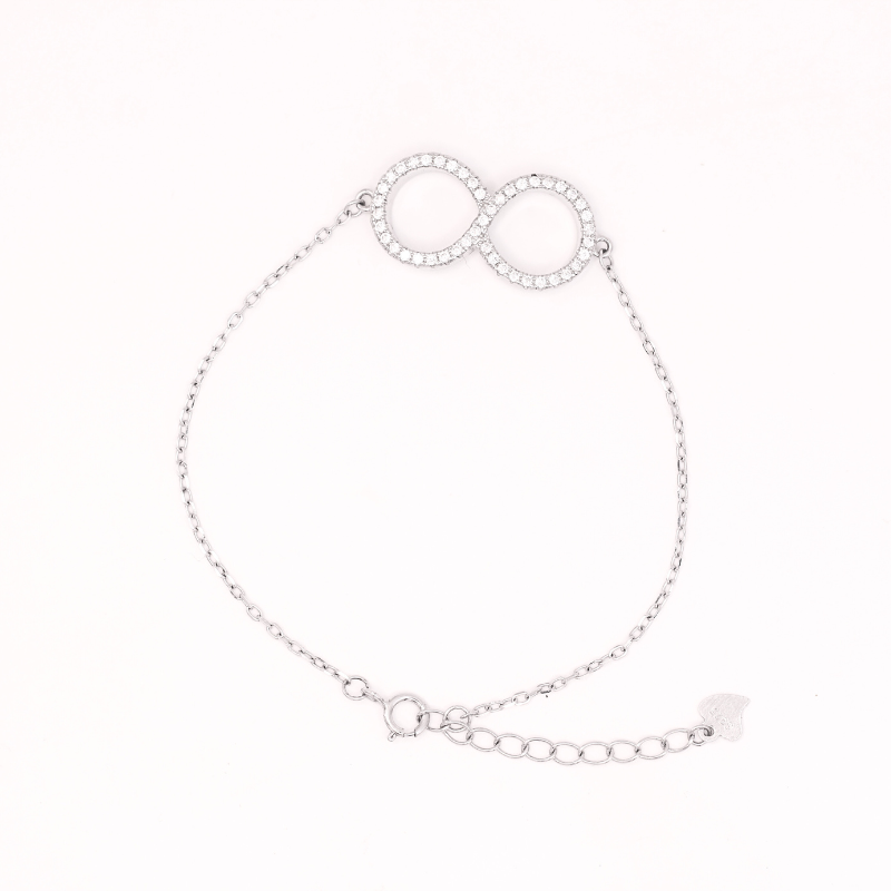 Reeva's 925 Sterling Silver Infinity Bracelet