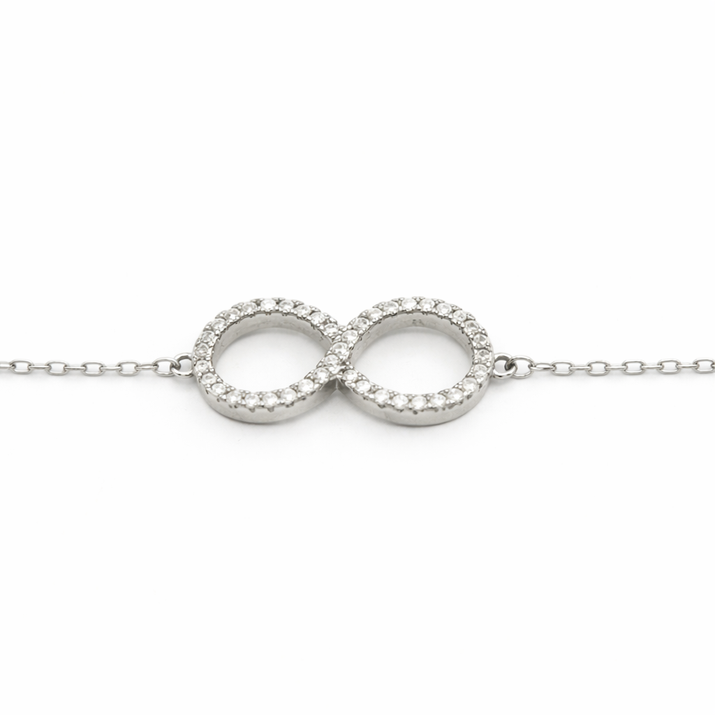 Reeva's 925 Sterling Silver Infinity Bracelet