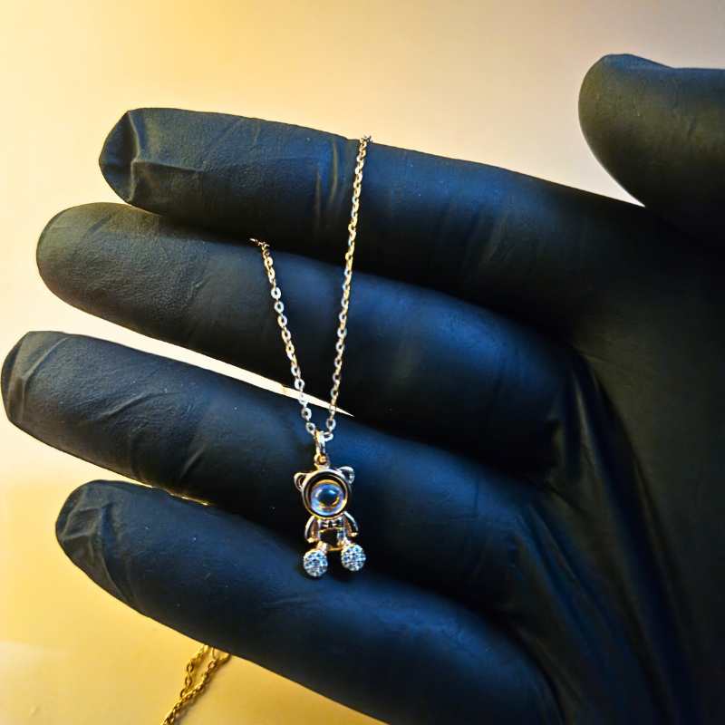 Reeva's ‘Buddy’ Pendant Necklace with Rose Gold