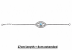 Reeva's 925 sterling silver Evil Eye Bracelet