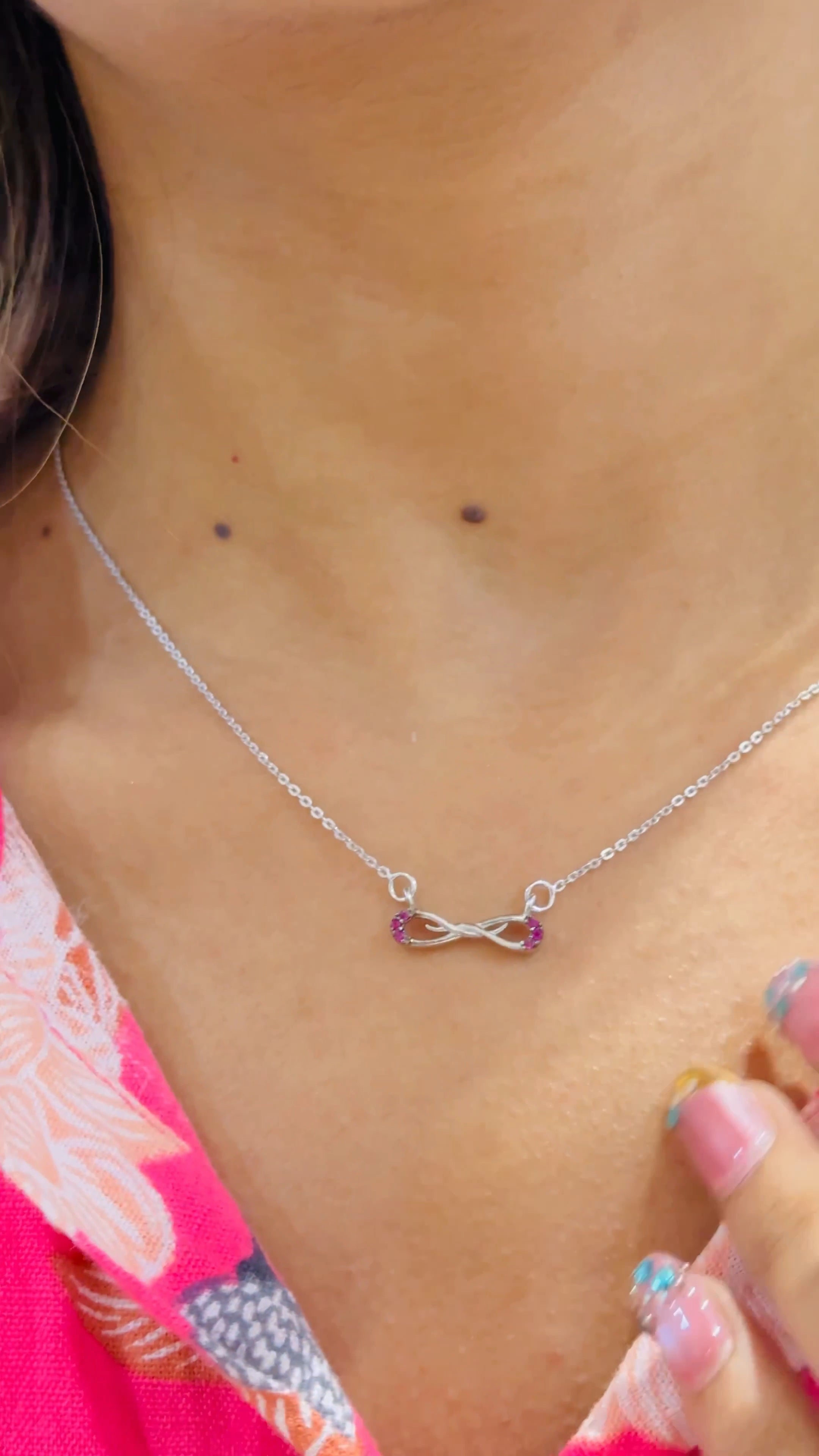 Blush Infinity Necklace